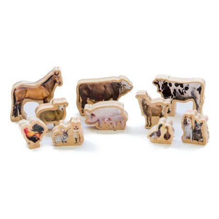THE FRECKLED FROG My Farm Animals, 10 Pieces Per Set FF486